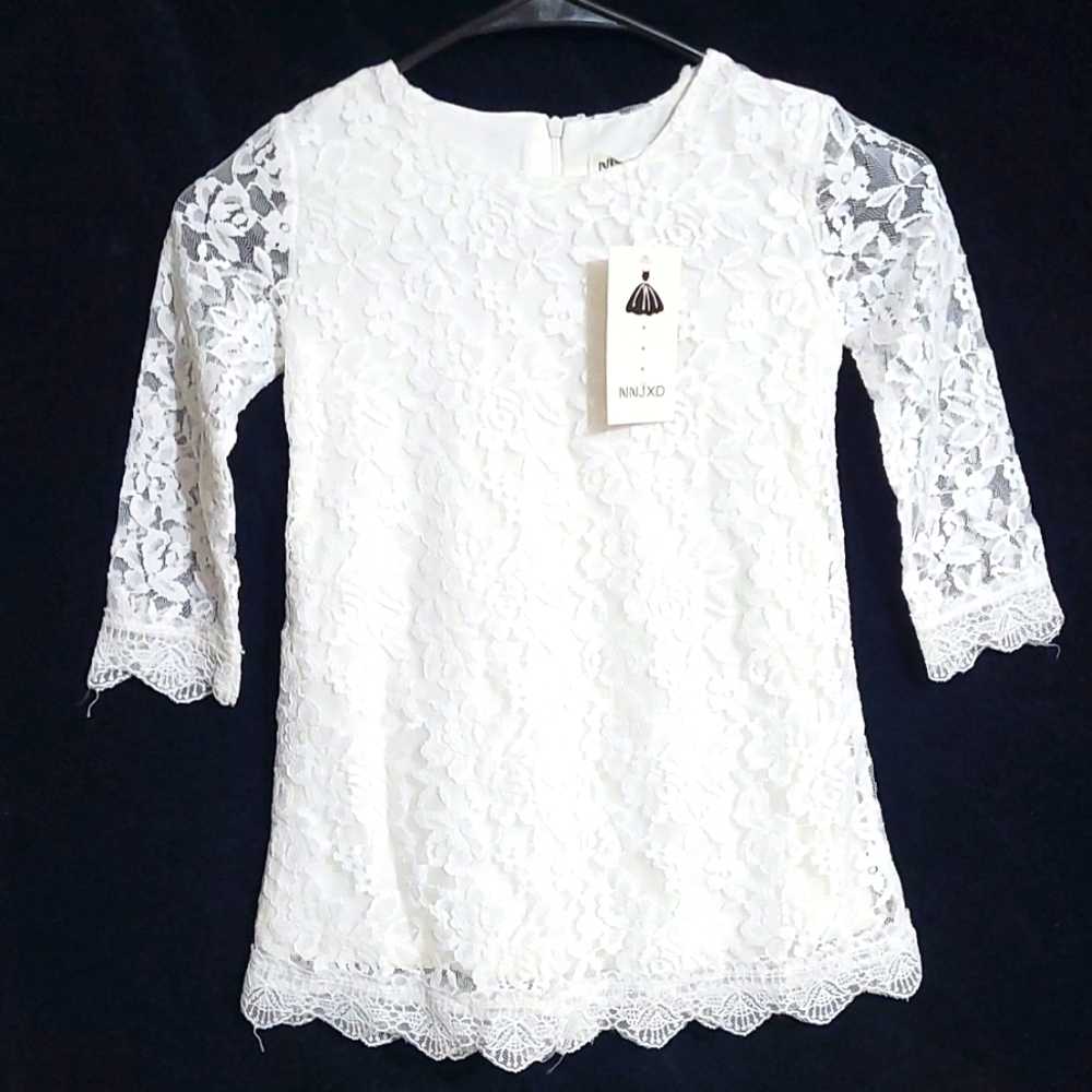 Little girls white dress